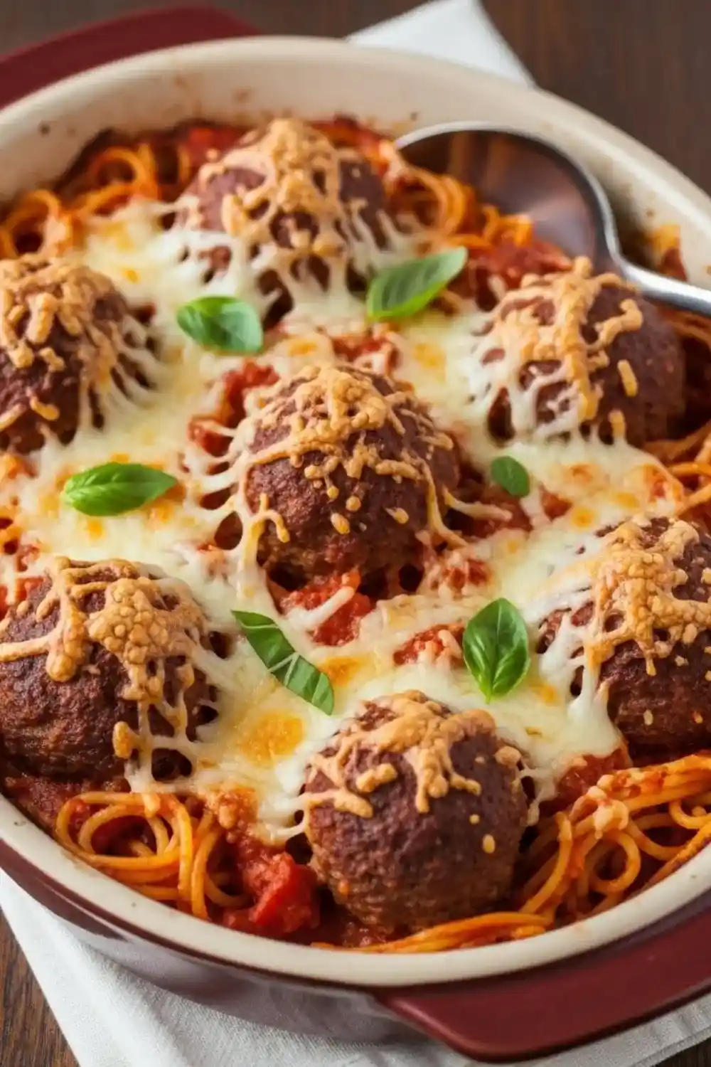 Baked Spaghetti Meatballs