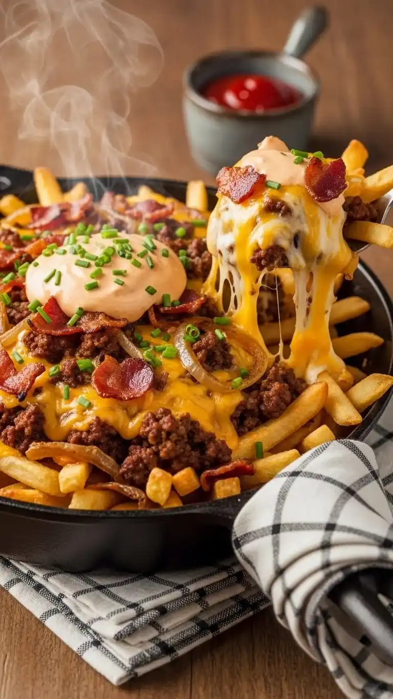 Cheeseburger French Fry Casserole