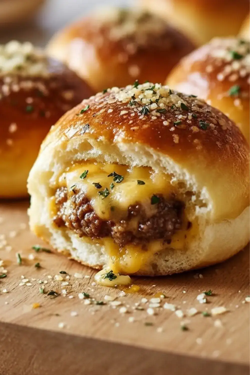Garlic Parmesan Cheeseburger