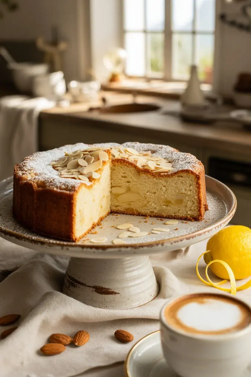 Italian Almond Ricotta Cake