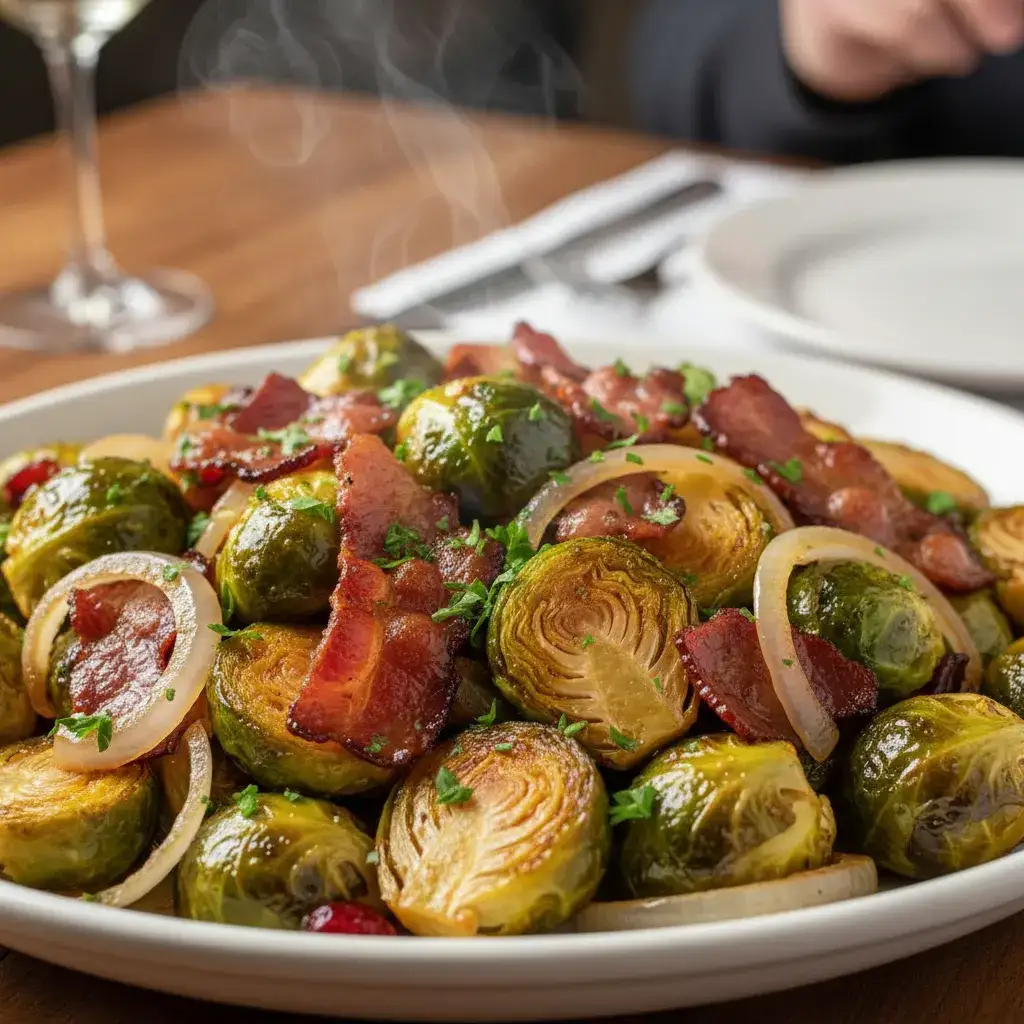 Roasted Brussel Sprouts With Bacon