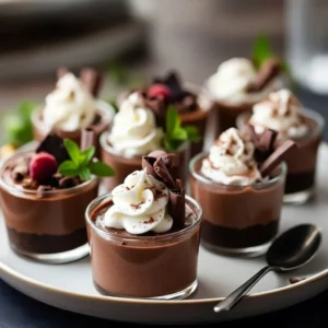 Chocolate Mousse Dessert Cups