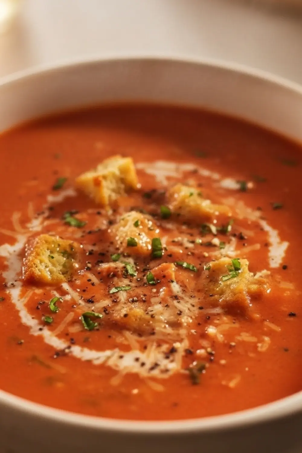 Homemade Tomato Basil Soup