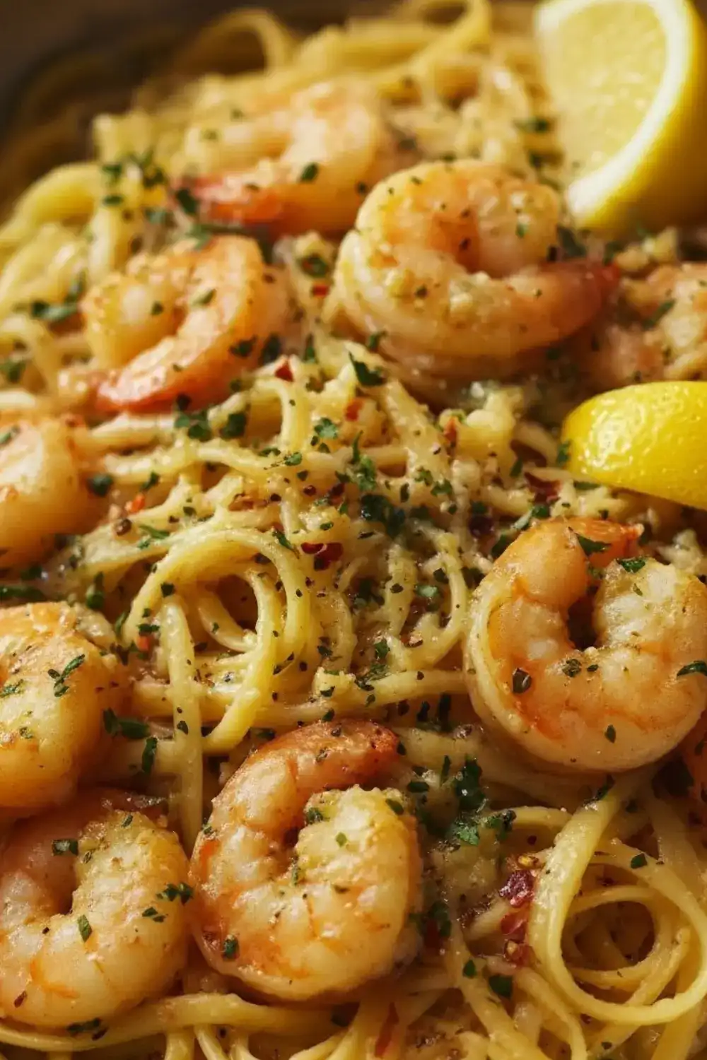 Lemon Garlic Shrimp Pasta