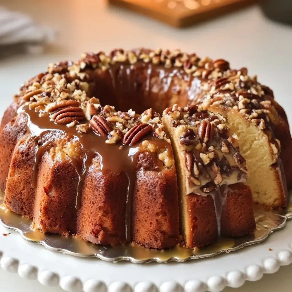 Pecan Praline Buttermilk Pound Cake