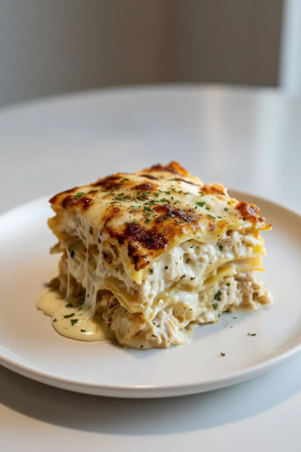 White Sauce Chicken Lasagna