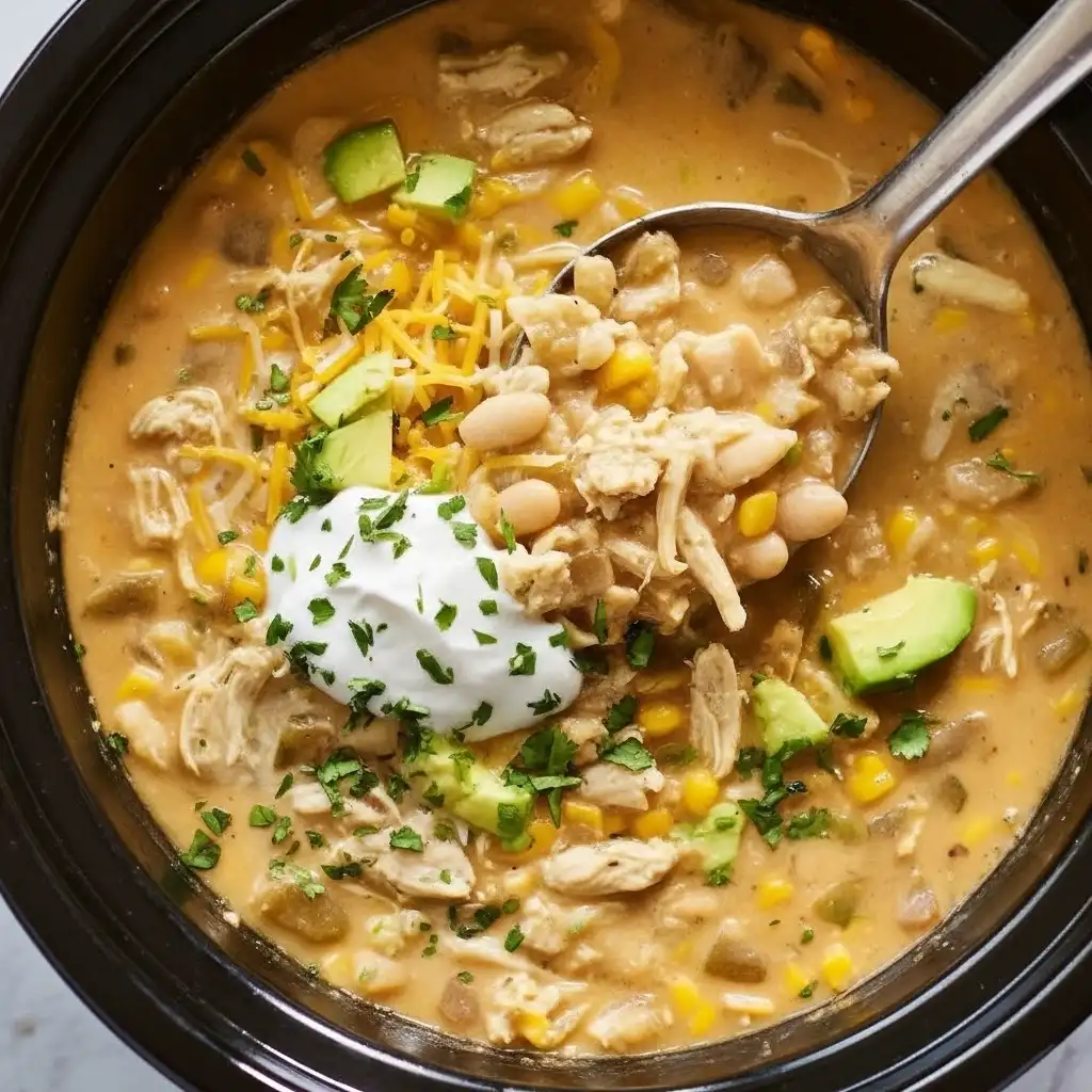 Healthy White Chicken Chili Crockpot