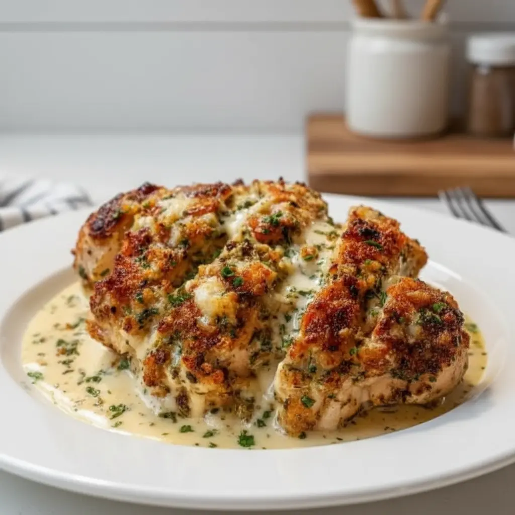 Creamy Caesar Chicken Bake